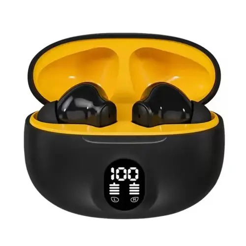 Professional Display Earbuds Stereo 895b Wireless Bluetooth Earbuds | Mic In-ear Headphones With Led Display | Type C Fast Charging | Bluetooth 5.3 For Android/iphone ( With Cable – With Box )