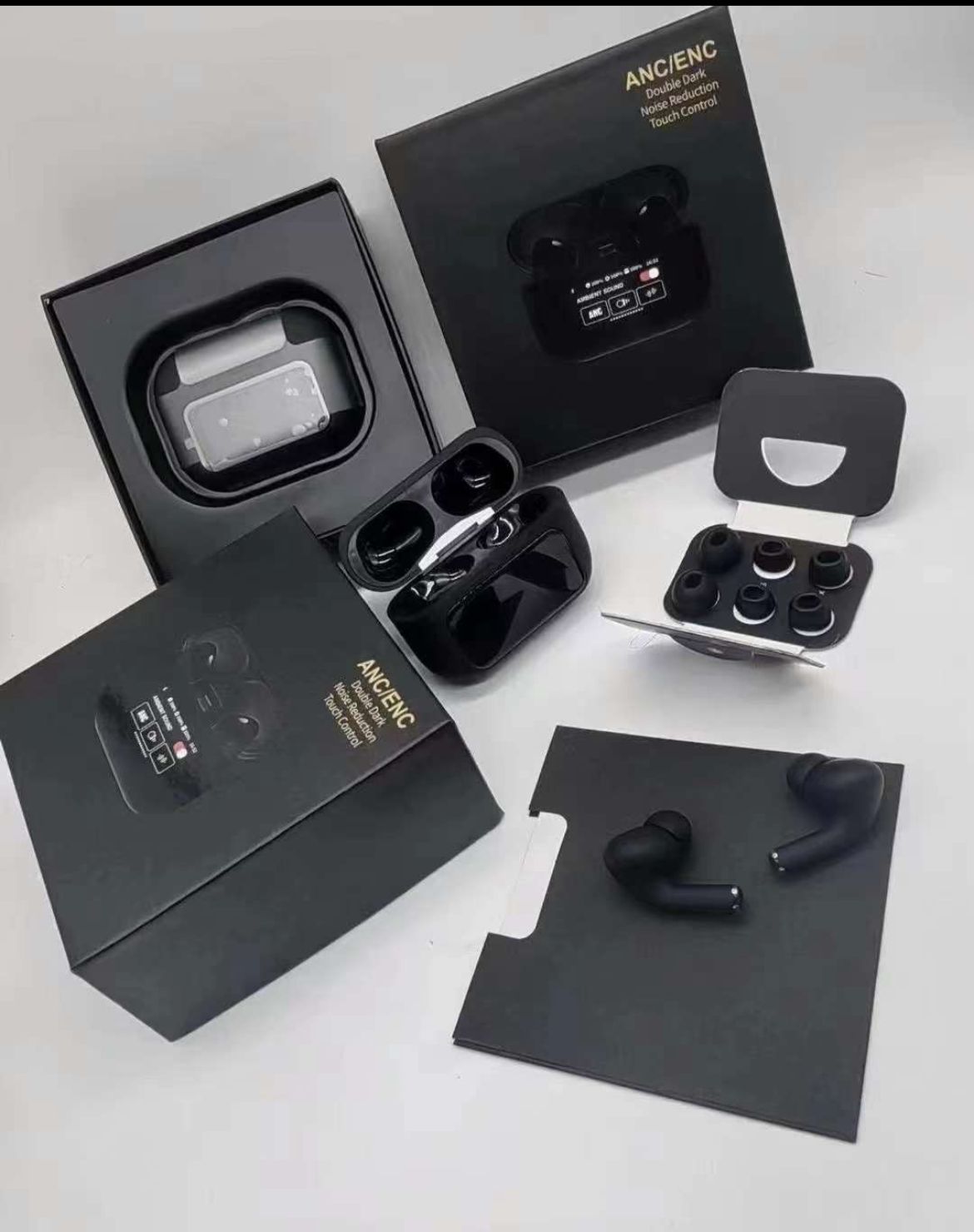 AirPods Pro A9 – Double Dark Noise Reduction with ANC & ENC, Battery Display, and Touch Control