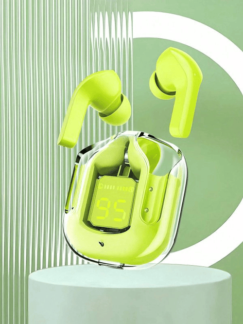 Air 31 Earbuds Wireless Earbuds With Crystal Transparent Case With Type-c Charging | Earbuds Bluetooth 5.3 – With Pouch