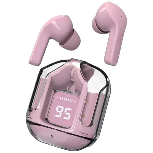 Air 31 Earbuds Wireless Earbuds With Crystal Transparent Case With Type-c Charging | Earbuds Bluetooth 5.3 – With Pouch